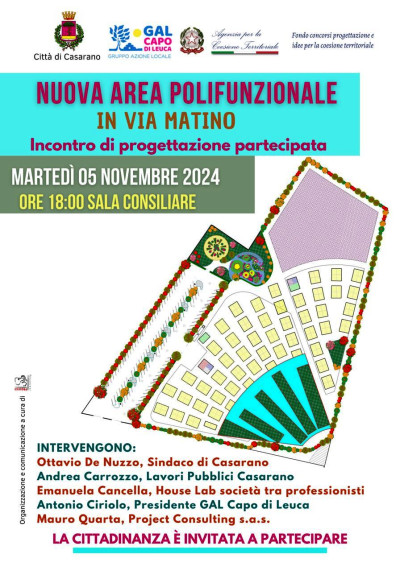 INCONTRO DI PROGETTAZIONE PARTECIPATA SULLA “NUOVA AREA POLIFUNZIONALE&...